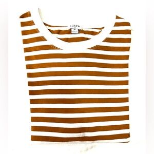 Women’s J Crew Factory long sleeve striped t shirt. Size Medium